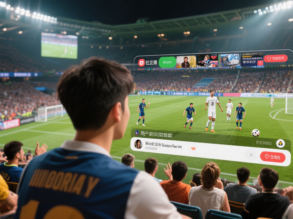 以最近的一场足球赛事为例，某用户通过平台观看了直播