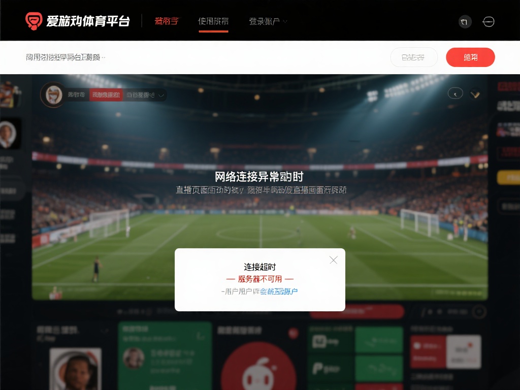 在使用爱游戏体育平台时，网络连接异常通常表现为页面