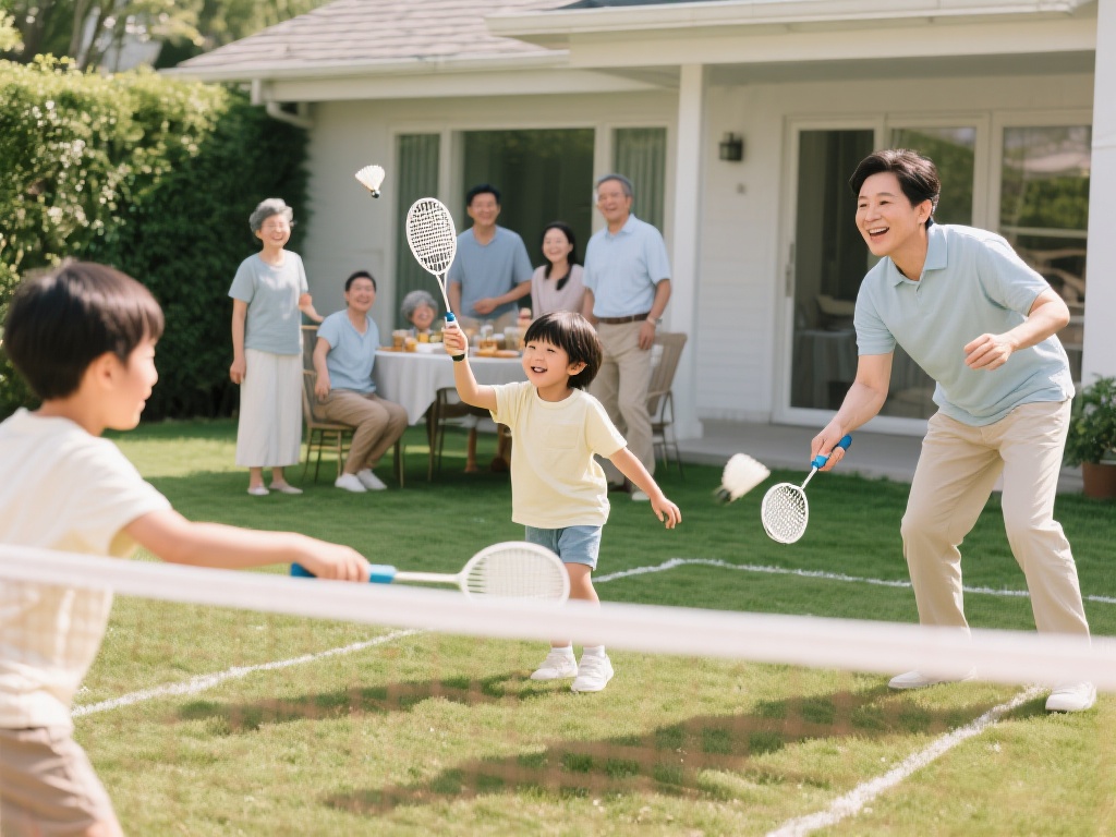 在家庭聚会中，选择一些简单有趣的体育游戏能让不同年
